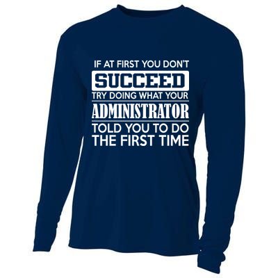 Funny Administrator Cooling Performance Long Sleeve Crew