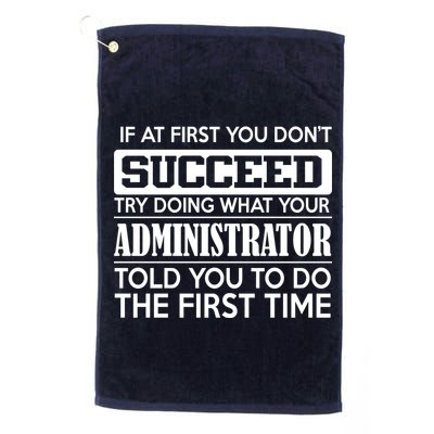 Funny Administrator Golf Towel