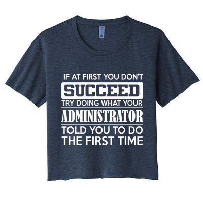 Funny Administrator Crop Top