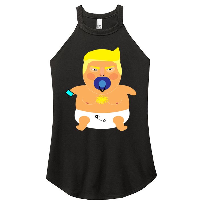 Funny Angry Baby Trump Balloon Women's Perfect Tri Rocker Tank
