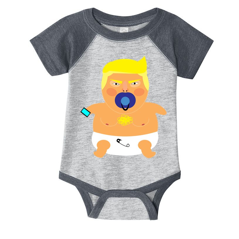 Funny Angry Baby Trump Balloon Infant Baby Jersey Bodysuit