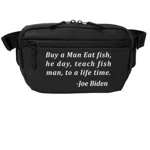 Funny Anti Joe Biden Quote Stumbles His Words Crossbody Pack