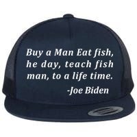 Funny Anti Joe Biden Quote Stumbles His Words Flat Bill Trucker Hat