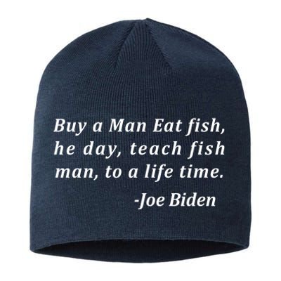 Funny Anti Joe Biden Quote Stumbles His Words Sustainable Beanie