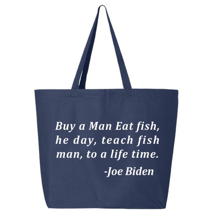 Funny Anti Joe Biden Quote Stumbles His Words 25L Jumbo Tote