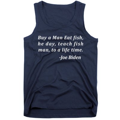Funny Anti Joe Biden Quote Stumbles His Words Tank Top