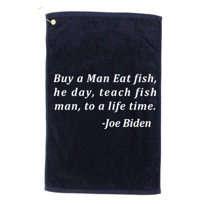 Funny Anti Joe Biden Quote Stumbles His Words Golf Towel