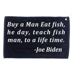 Funny Anti Joe Biden Quote Stumbles His Words Grommeted Golf Towel