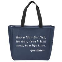 Funny Anti Joe Biden Quote Stumbles His Words Zip Tote Bag