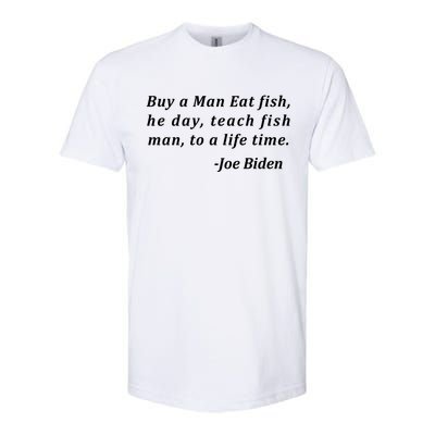 Funny Anti Joe Biden Quote Stumbles His Words Softstyle® CVC T-Shirt