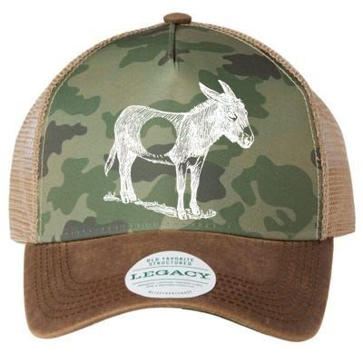 Funny Asshole Donkey Legacy Tie Dye Trucker Hat