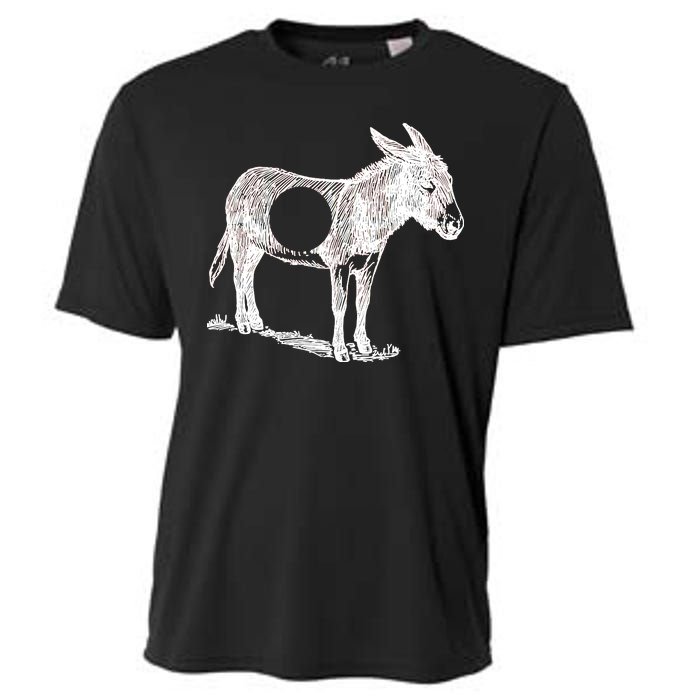 Funny Asshole Donkey Cooling Performance Crew T-Shirt