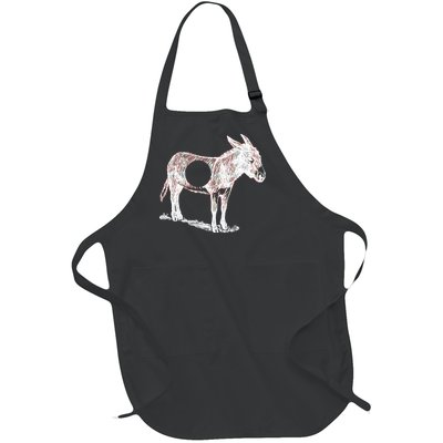 Funny Asshole Donkey Full-Length Apron With Pockets