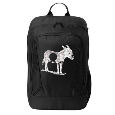 Funny Asshole Donkey City Backpack