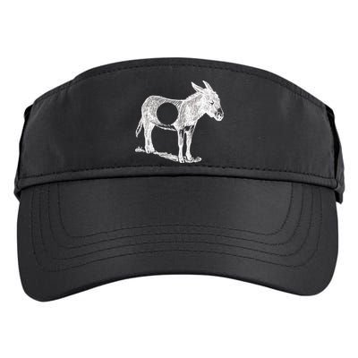 Funny Asshole Donkey Adult Drive Performance Visor