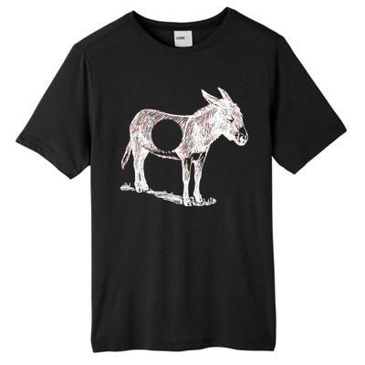 Funny Asshole Donkey Tall Fusion ChromaSoft Performance T-Shirt