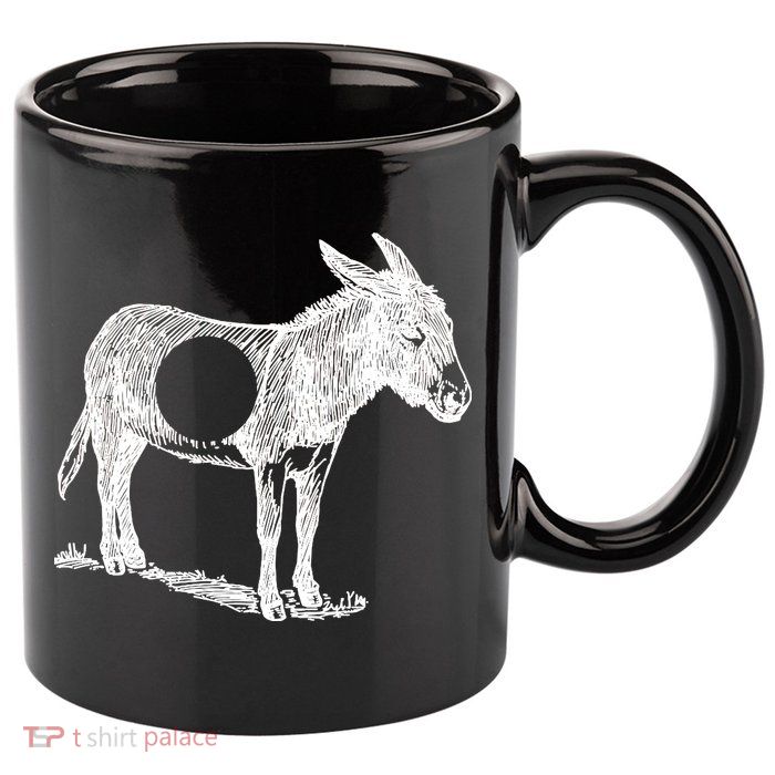 Funny Asshole Donkey 11oz C Handle Ceramic Mug