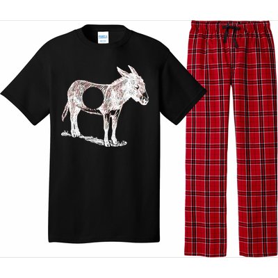 Funny Asshole Donkey Pajama Set