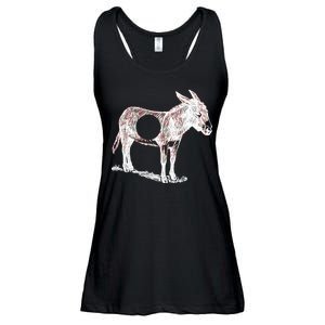 Funny Asshole Donkey Ladies Essential Flowy Tank