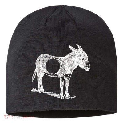 Funny Asshole Donkey Sustainable Beanie