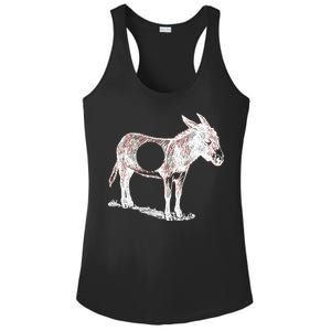 Funny Asshole Donkey Ladies PosiCharge Competitor Racerback Tank