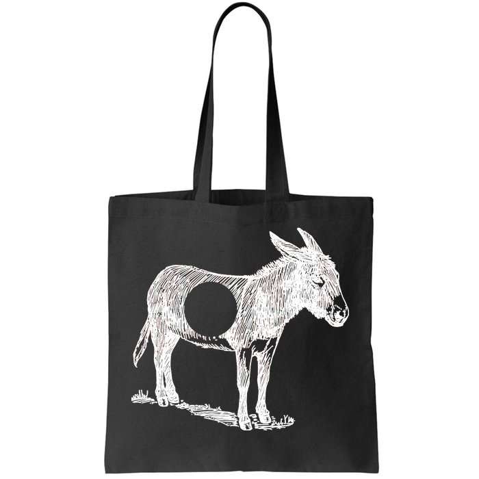 Funny Asshole Donkey Tote Bag