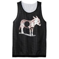 Funny Asshole Donkey Mesh Reversible Basketball Jersey Tank