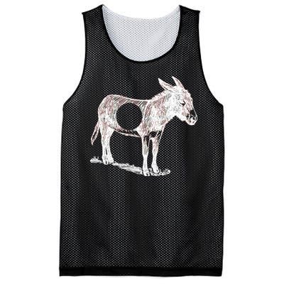 Funny Asshole Donkey Mesh Reversible Basketball Jersey Tank