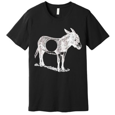 Funny Asshole Donkey Premium T-Shirt