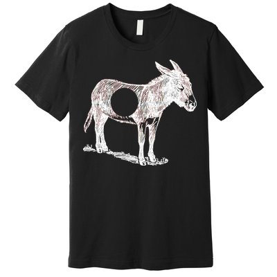 Funny Asshole Donkey Premium T-Shirt