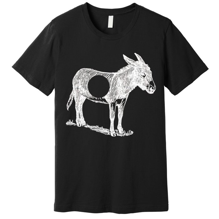 Funny Asshole Donkey Premium T-Shirt
