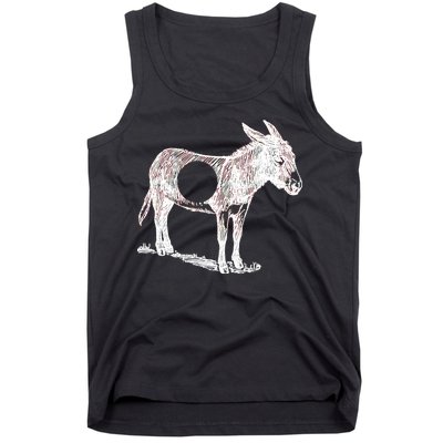 Funny Asshole Donkey Tank Top