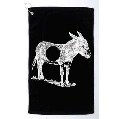 Funny Asshole Donkey Golf Towel