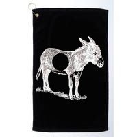 Funny Asshole Donkey Golf Towel