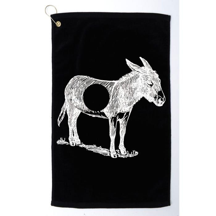 Funny Asshole Donkey Golf Towel