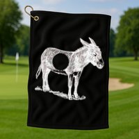 Funny Asshole Donkey Golf Towel