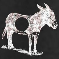 Funny Asshole Donkey Golf Towel