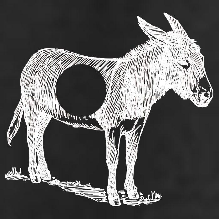 Funny Asshole Donkey Golf Towel