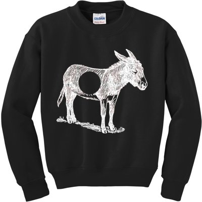 Funny Asshole Donkey Kids Sweatshirt