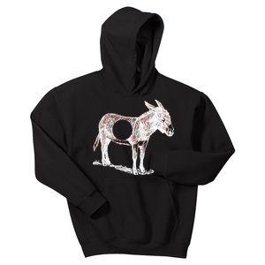 Funny Asshole Donkey Kids Hoodie