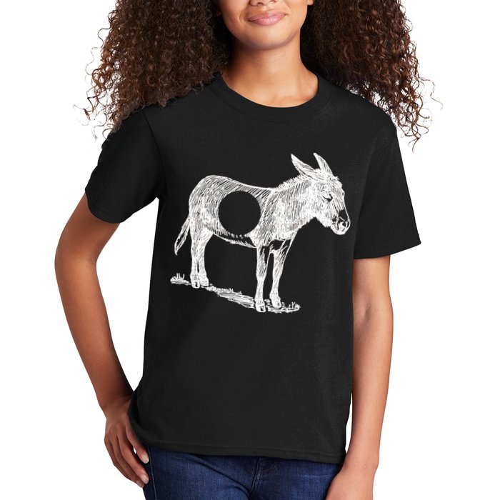 Funny Asshole Donkey Kids T-Shirt