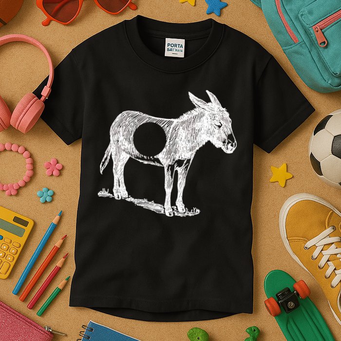 Funny Asshole Donkey Kids T-Shirt