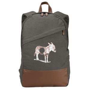 Funny Asshole Donkey Cotton Canvas Backpack