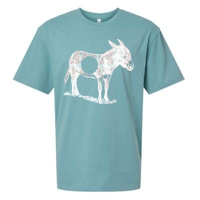 Funny Asshole Donkey Sueded Cloud Jersey T-Shirt