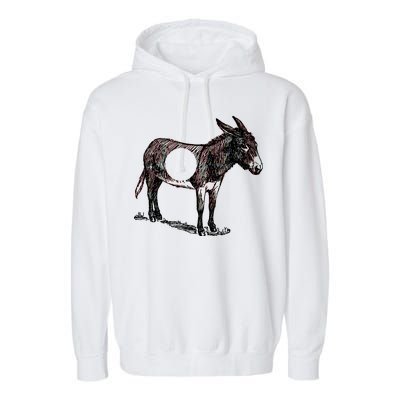 Funny Asshole Donkey Garment-Dyed Fleece Hoodie