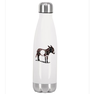 Funny Asshole Donkey Stainless Steel Insulated Water Bottle