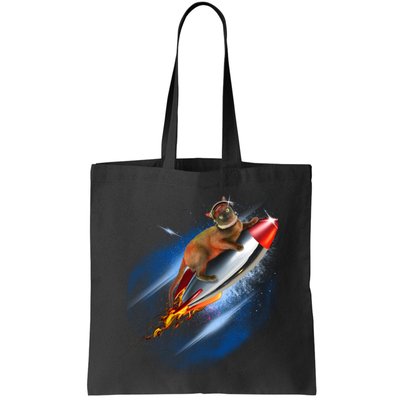 Funny Astronaut Cat Blasting Off In Space Bag