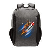 Funny Astronaut Cat Blasting Off In Space Vector Backpack