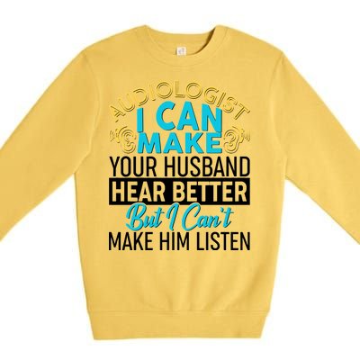 Funny Audiologist Premium Crewneck Sweatshirt