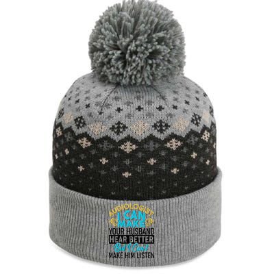 Funny Audiologist The Baniff Cuffed Pom Beanie